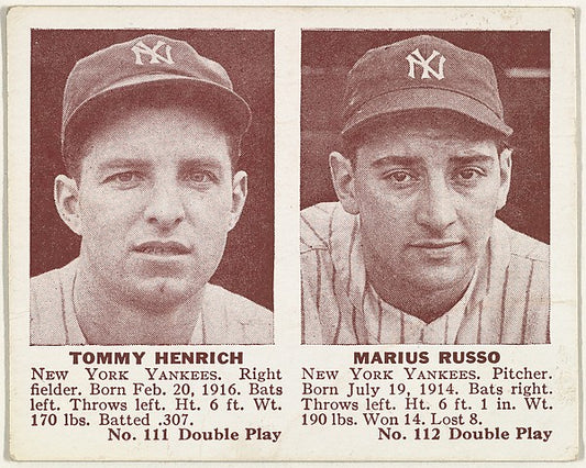 :Tommy Henrich Marius Russo-16x12"(A3) Poster