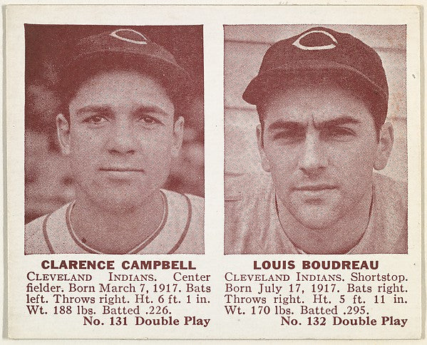 :Clarence Campbell Louis Boudreau-16x12"(A3) Poster