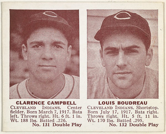 :Clarence Campbell Louis Boudreau-16x12"(A3) Poster