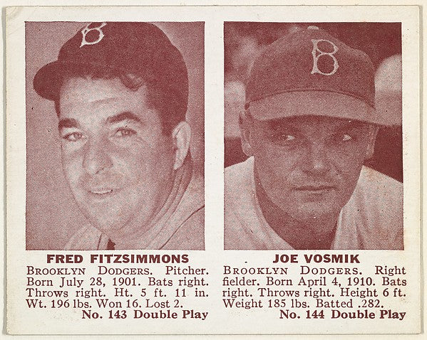 :Fred Fitzsimmons Joe Vosmik-16x12"(A3) Poster