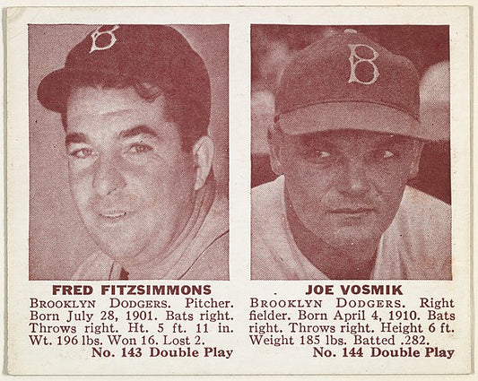 :Fred Fitzsimmons Joe Vosmik-16x12"(A3) Poster