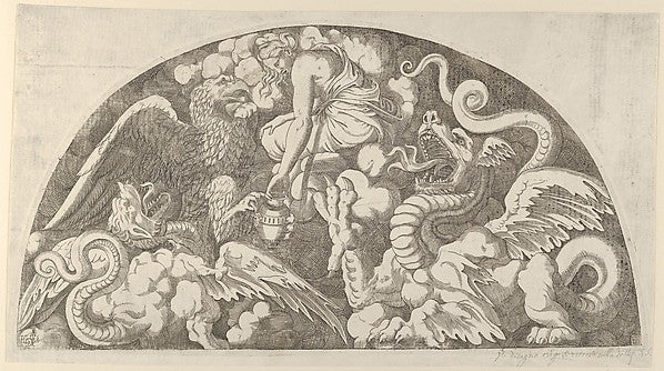 Jupiter's Eagle Bringing the Water to the Styx to Psyche 1540–,  Poster Print Wall Art