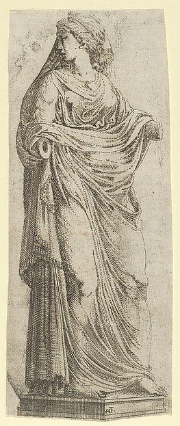 Woman Turned to the Right 1540–45-Antonio Fantuzzi, After Fran,  Poster Print Wall Art