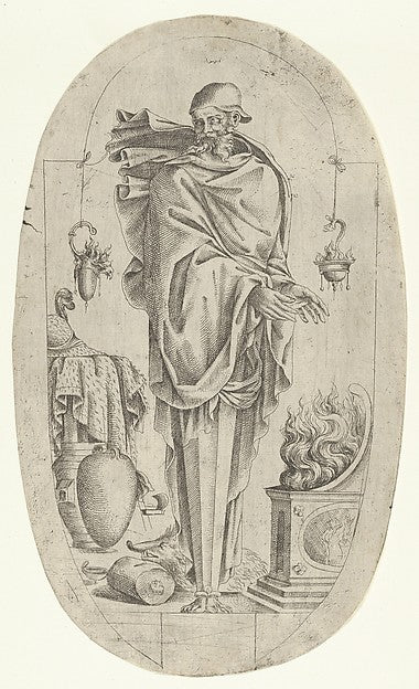 Term in the Form of an Old Man Warming His Hands 1535–55-Jean,  Poster Print Wall Art
