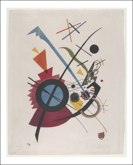 Classic Vintage Artwork89 by Wassily Kandinsky, 12x8"(A4) Poster Print