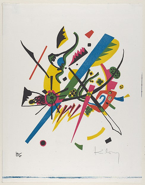 Kleine Welten I  1922-Vasily Kandinsky,Moscow 1866–1944 Neuil,  Poster Print Wall Art