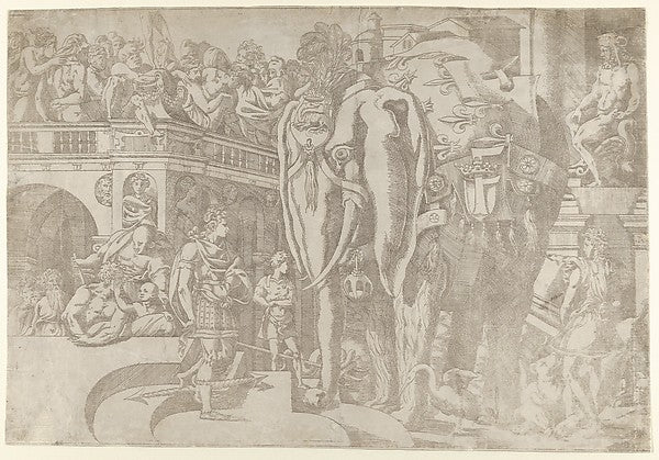 The Elephant with the Fleur de Lys 1542–45-Antonio Fantuzzi, A,  Poster Print Wall Art