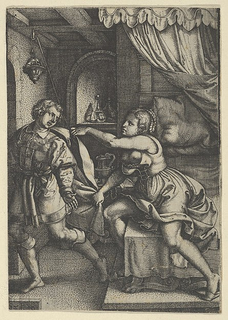 Georg Pencz:Joseph and Potiphar's Wife from The Story of Jos-16x12"(A3) Poster