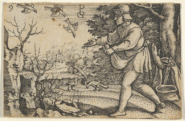 Georg Pencz:The Parable of the Sower from The Story of Chris-16x12"(A3) Poster