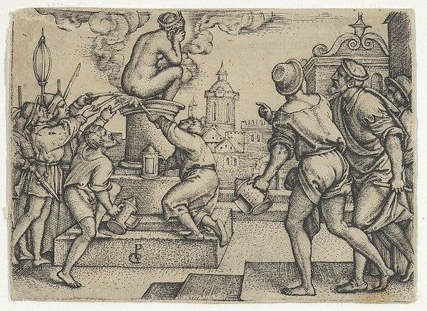 Georg Pencz:The Courtesan Punished from The Story of the Mag-16x12"(A3) Poster