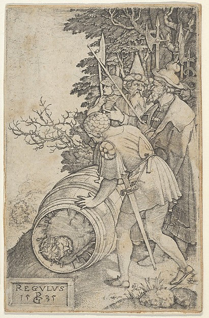 after Georg Pencz:Copy of Attilius Regulus from Roman Heroes-16x12"(A3) Poster