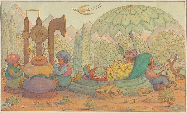 Herbert E. Crowley :The Sultan Rests-16x12"(A3) Poster