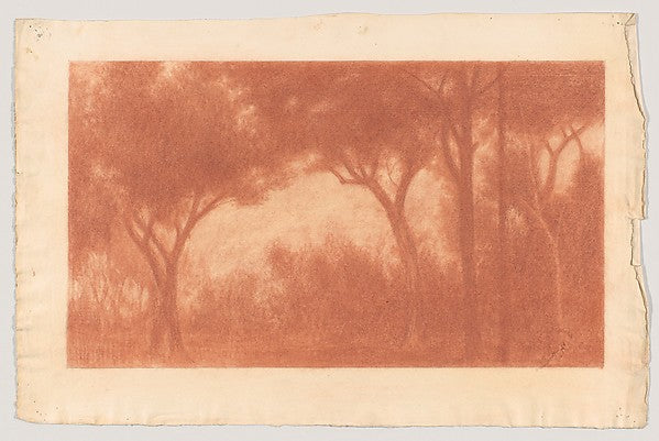 Herbert E. Crowley :Forest Landscape with a Clearing-16x12"(A3) Poster