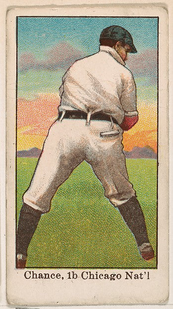 :Chance 1st Base Chicago National League from the 50 Ball Pl-16x12"(A3) Poster