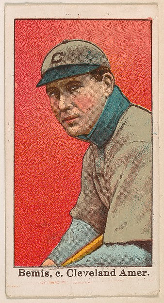 :Bemis Catcher Cleveland American League from the 50 Ball Pl-16x12"(A3) Poster