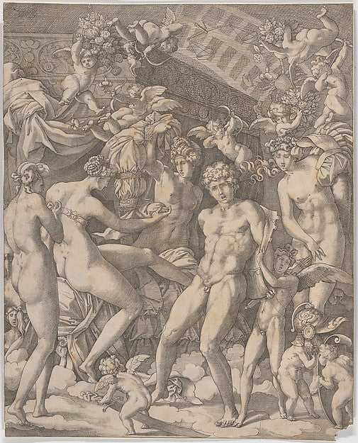 Master HCB , Formerly attributed to Giovanni Jacopo Caraglio, Poster Print Wall Art