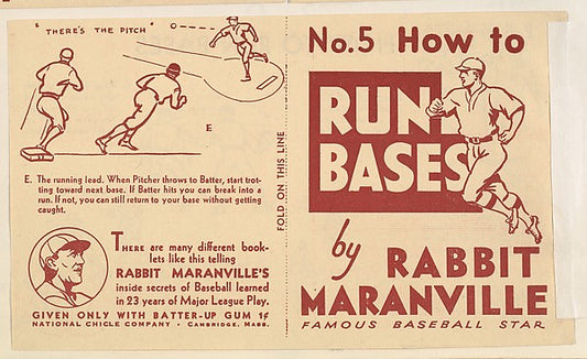 :No. 5 How to Run the Bases 1936-16x12"(A3) Poster