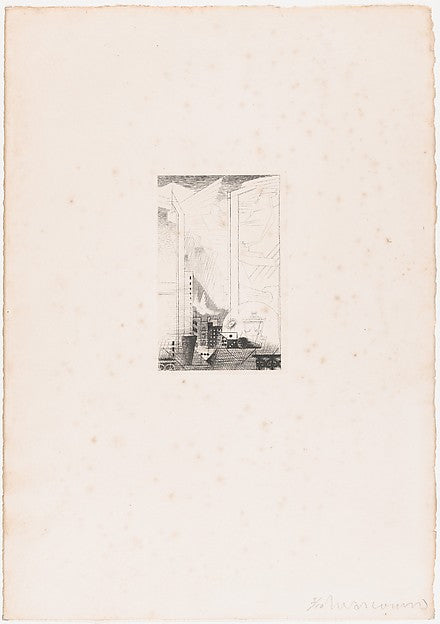 Louis Marcoussis , Warsaw 1883–1941 Cusset):Un Soir from Eau-16x12"(A3) Poster
