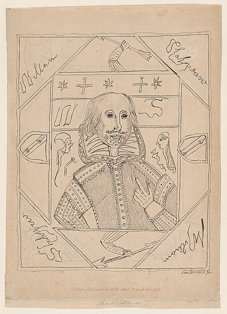 Etched and published by Samuel Ireland:William Shakespeare 1-16x12"(A3) Poster