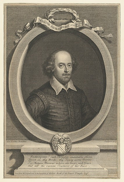 After John Taylor:William Shakespeare 1719-16x12"(A3) Poster