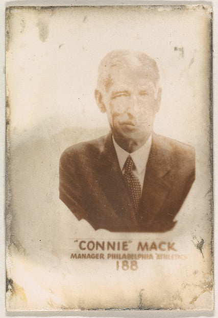 :Card Number 188 Connie Mack Manager Philadelphia Athletics -16x12"(A3) Poster