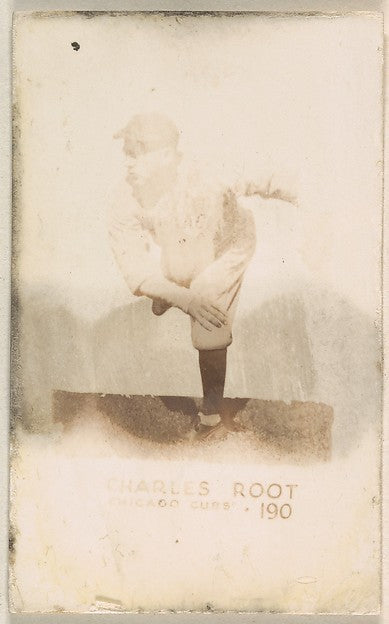 :Card Number 190 Charles Root Chicago Cubs from the Tattoo O-16x12"(A3) Poster