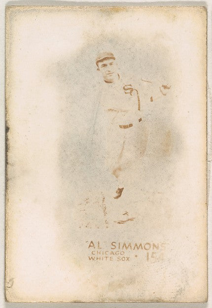:Card Number 154 Al Simmons Chicago White Sox from the Tatto-16x12"(A3) Poster