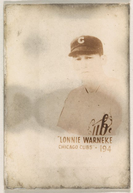 :Card Number 194 Lonnie Warneke Chicago Cubs from the Tattoo-16x12"(A3) Poster