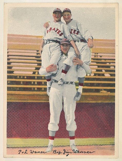 :P. Waner L. Waner and Big Jim Weaver from the Colored Photo-16x12"(A3) Poster