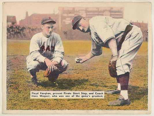 :Floyd Vaughan present Pirate Shortstop and Coach Hans Wagne-16x12"(A3) Poster