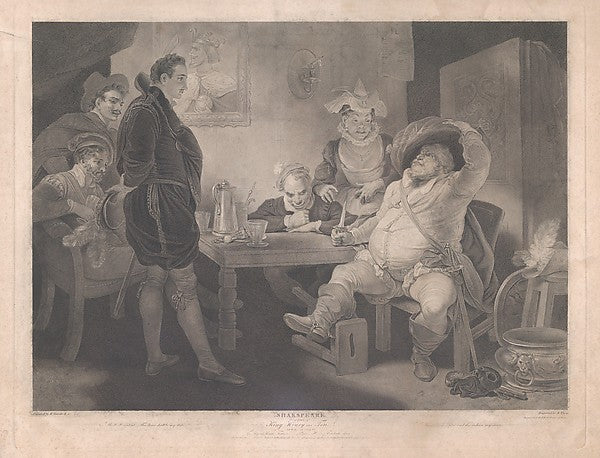 After Robert Smirke:Falstaff Prince Henry and Poins at the B-16x12"(A3) Poster