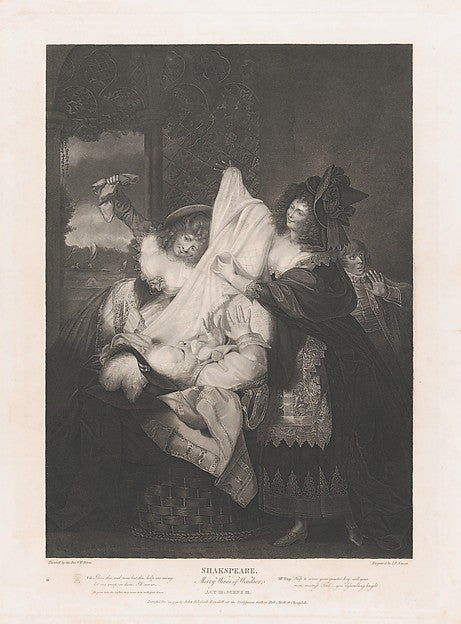 After Matthew William Peters:Falstaff in the Buck Basket 179-16x12"(A3) Poster