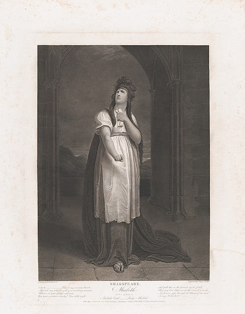 After Richard Westall:Lady Macbeth 1800-16x12"(A3) Poster