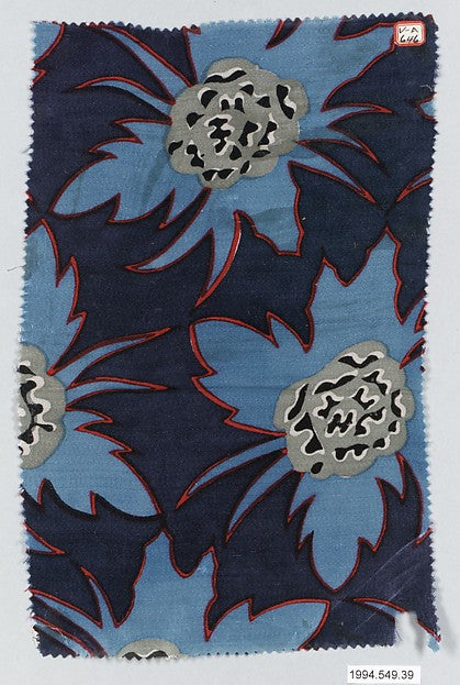 :"Indigo" Textile Sample 1917-16x12"(A3) Poster
