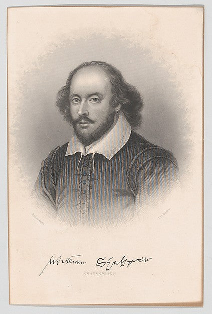 After Jacob Houbraken:William Shakespeare 1856-16x12"(A3) Poster