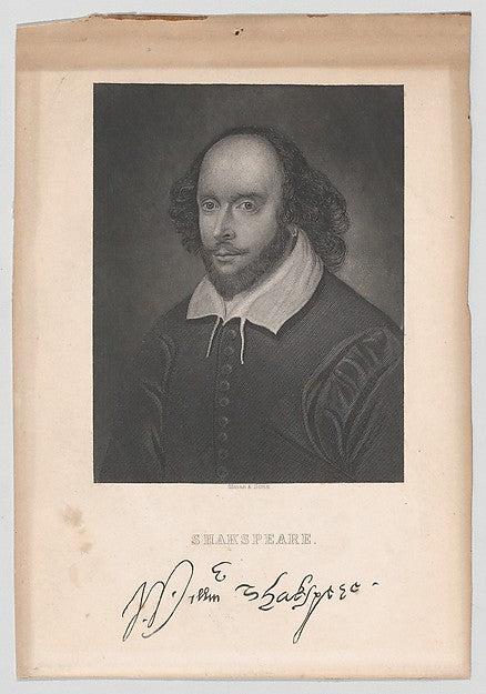 :William Shakespeare mid-19th century-16x12"(A3) Poster