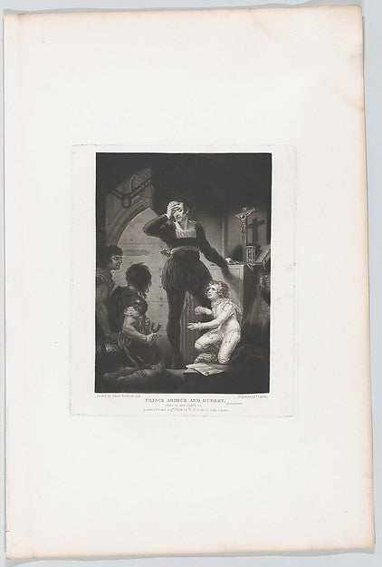 After James Northcote:Prince Arthur and Hubert 1823–24-16x12"(A3) Poster