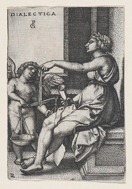Georg Pencz:Dialectica from The Liberal Arts -16x12"(A3) Poster