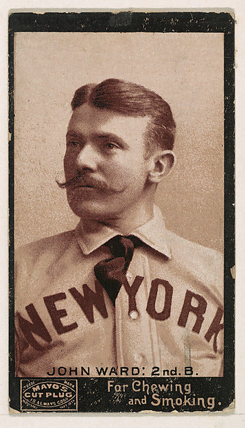 :John Ward 2nd Base New York from the Mayo's Cut Plug series-16x12"(A3) Poster