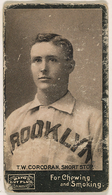:T.W. Corcoran Shortstop Brooklyn from the Mayo's Cut Plug s-16x12"(A3) Poster