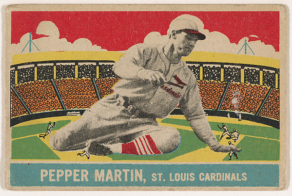 :Pepper Martin St. Louis Cardinals-16x12"(A3) Poster