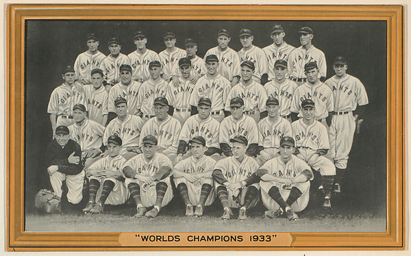 :World's Champions 1933  from the Goudey Premiums series iss-16x12"(A3) Poster