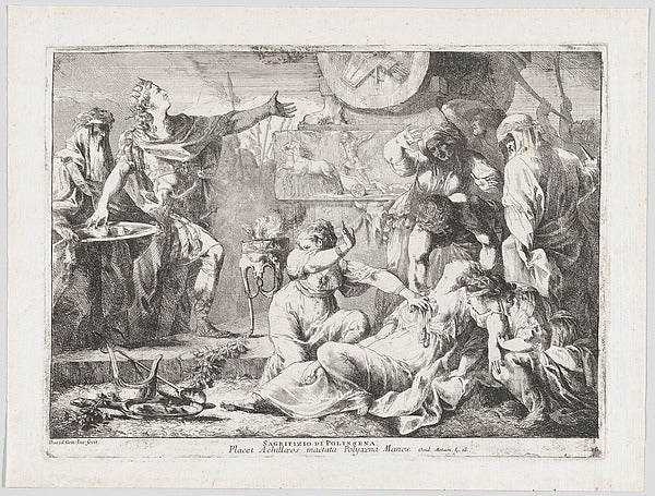 The Sacrifice of Polyxena 1776-Giovanni David,  Poster Print Wall Art