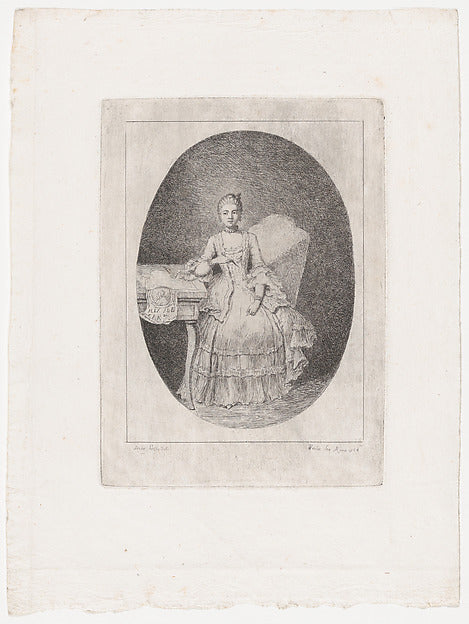 Claude Henri Watelet , After Étienne de Lavallée-Poussin:Por-16x12"(A3) Poster