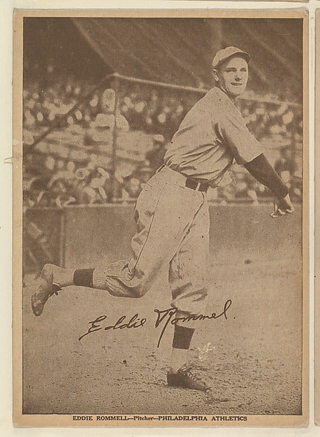 :Eddie Rommell Pitcher Philadelphia Athletics from the Portr-16x12"(A3) Poster