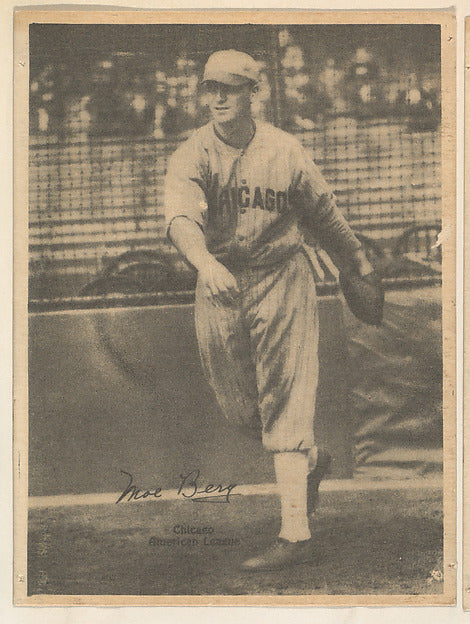 :Moe Berg Chicago American League from the Portraits and Act-16x12"(A3) Poster