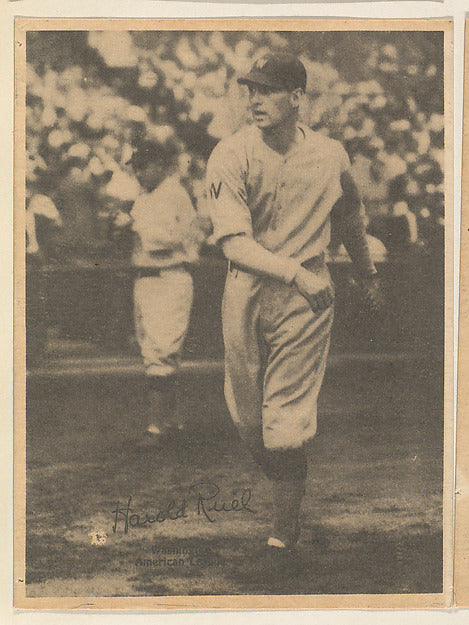 :Harold Ruel Washington American League from the Portraits a-16x12"(A3) Poster