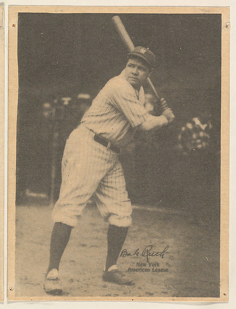 :Babe Ruth New York American League from the Portraits and A-16x12"(A3) Poster