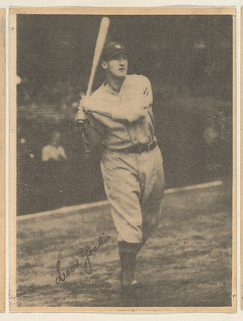 :Leon Goslin Washington American League from the Portraits a-16x12"(A3) Poster