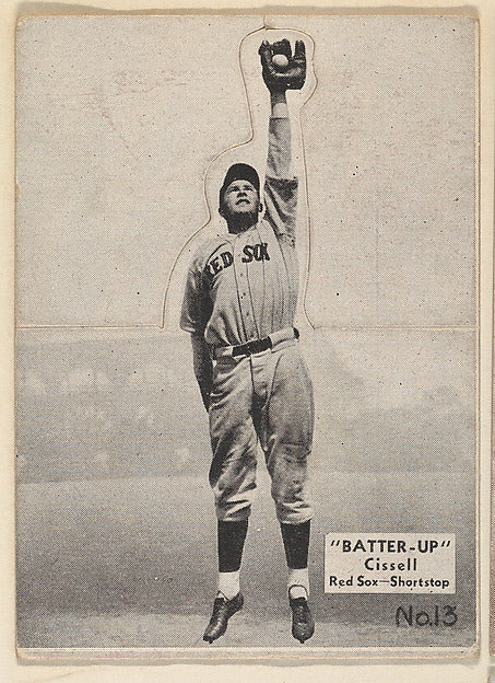 :Card 13 Cissell Red Sox Shortstop  from the Batter Up serie-16x12"(A3) Poster